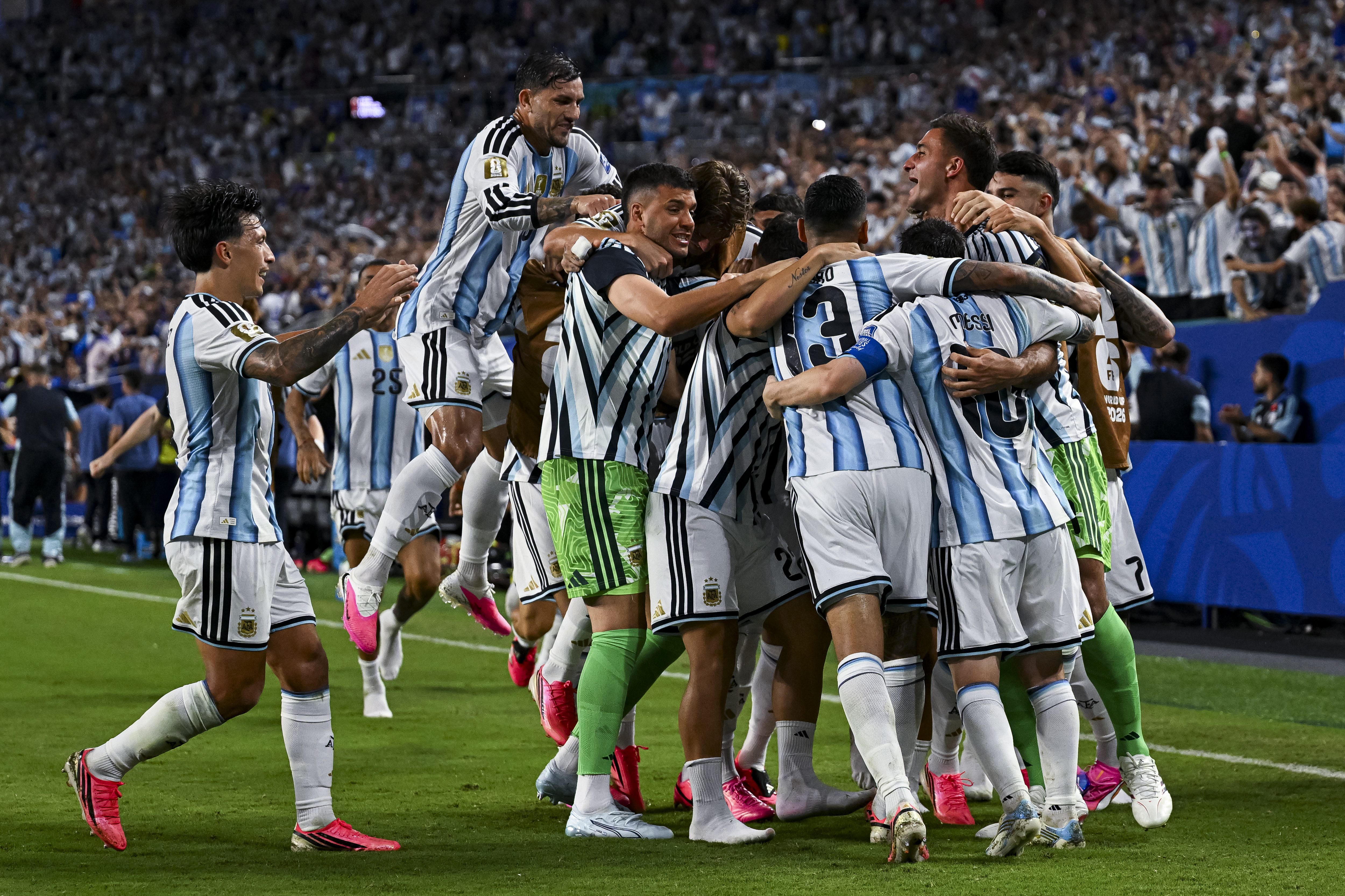 Argentina players celebrate