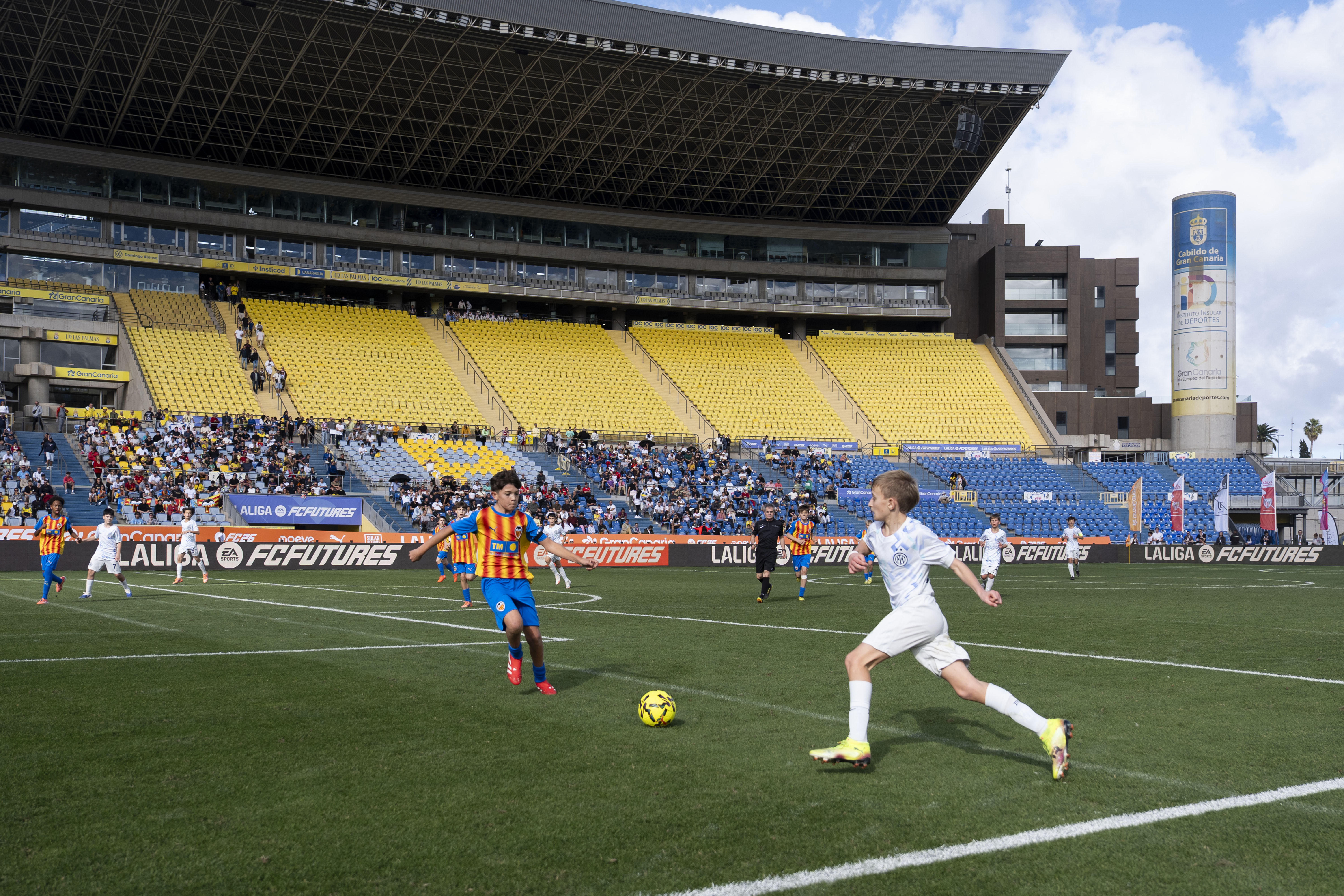 Young footballers take place in the 2025 Futures FC youth tournament on the Canary Islands